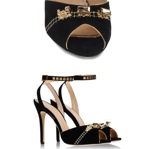 Charlotte Olympia 37/7 nib! Camel/biege/tan/heels